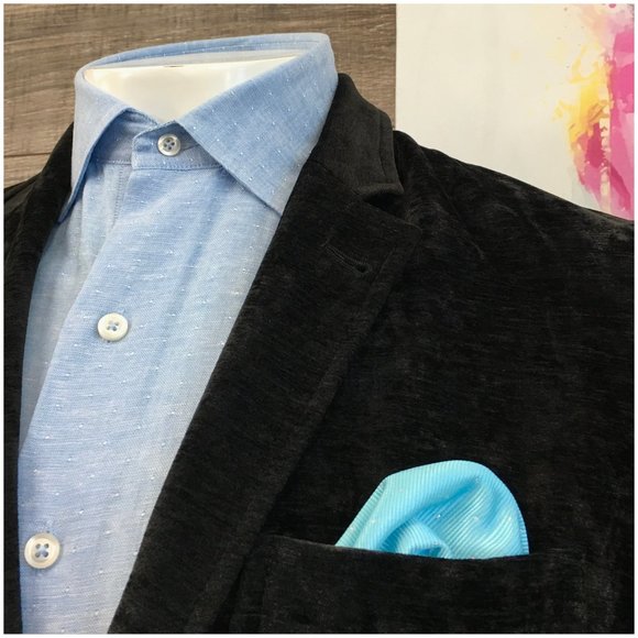 Joseph Abboud Mens Blazer Sport Coat‎ Two Button Casual Jacket 42R Velvet Suits - Picture 4 of 13